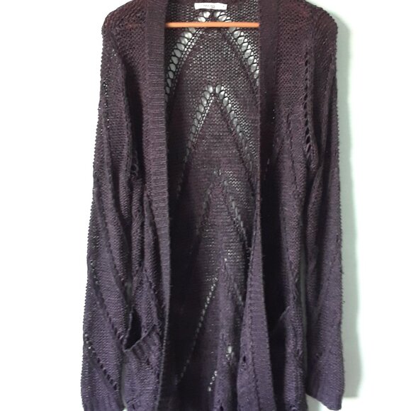 Vintage Boho Knit Open Cardigan Revolution by Ricki's XL - Picture 3 of 8